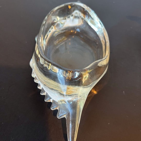 Vintage Glasbake Clear Glass Deviled Crab Baking Shell Dishes Set of 5 - Picture 6 of 12